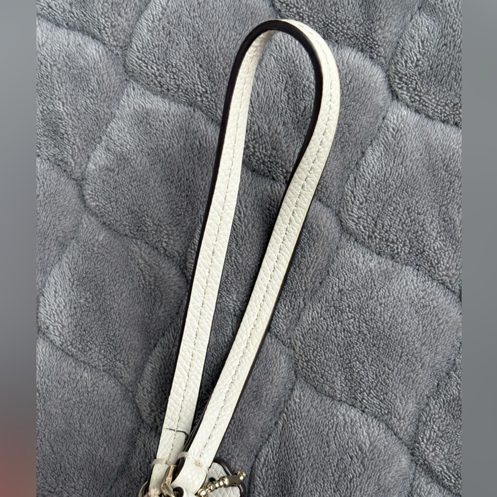 Coach Corner Zip Wristlet in Signature Coated Canvas - Picture 12 of 16